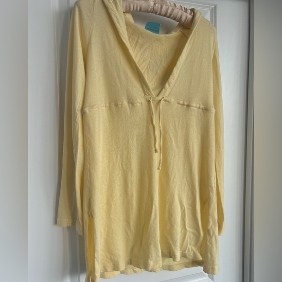 Cover-up / lounge long sleeve dress/top with hood, C&C California - Picture 8 of 8